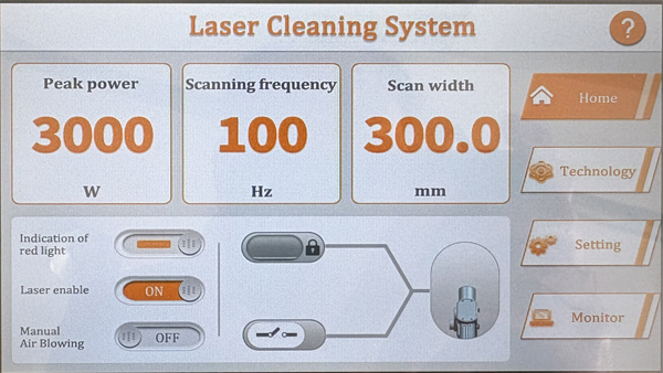 Laser cleaning system